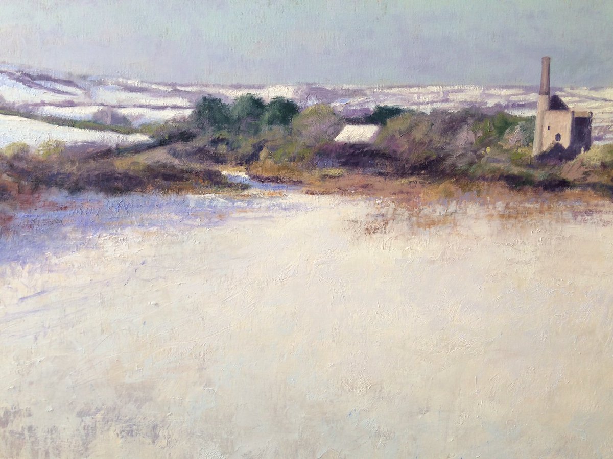 ABarrowmanArt's tweet photo. Work in progress - will we get any snow this year? Oil on canvas 4ft x 3ft approx https://t.co/vY2jYnnI3H