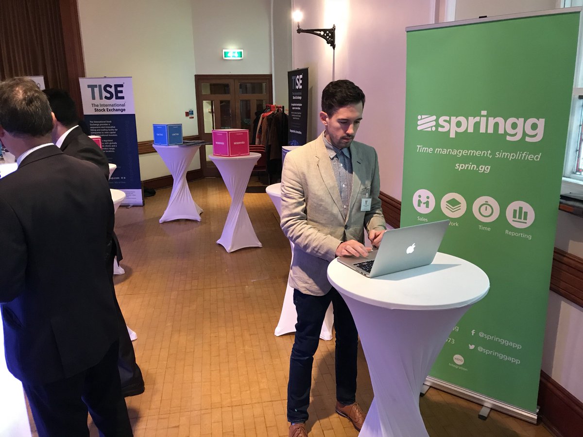 springgapp's tweet photo. We're set up and ready to demo at @FinVentionGSY this morning! https://t.co/keIbZ7BLra