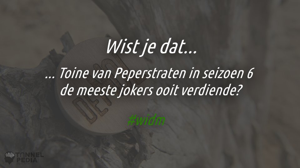 Meer info over jokers? Je vindt het hier: ow.ly/8tVC30gAFa1  #wistjedat #widm