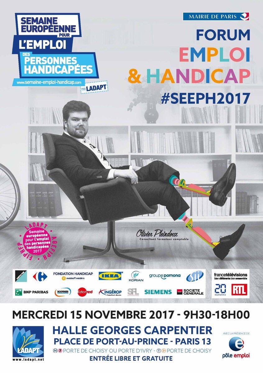 GroupeSII's tweet photo. #SEEPH2017 En direct du Forum de l’ADAPT: @Amelie__PILLOT intervient en conférence sur : Doit-on parler de son handicap? Et si oui comment? https://t.co/IeVHdJudDX