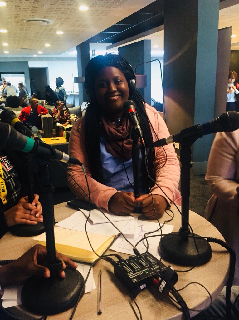 teampata's tweet photo. Team PATA programme manager Samantha Malunga speaks about the #REACH programme on @CRFprojects at #aidsimpact2017 https://t.co/SSftrcr1MN