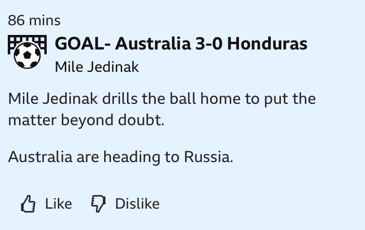 Yes for same sex marriage, and World Cup qualification in one day. Fair to say there'll be a few 'sickies' tomorrow 🎉