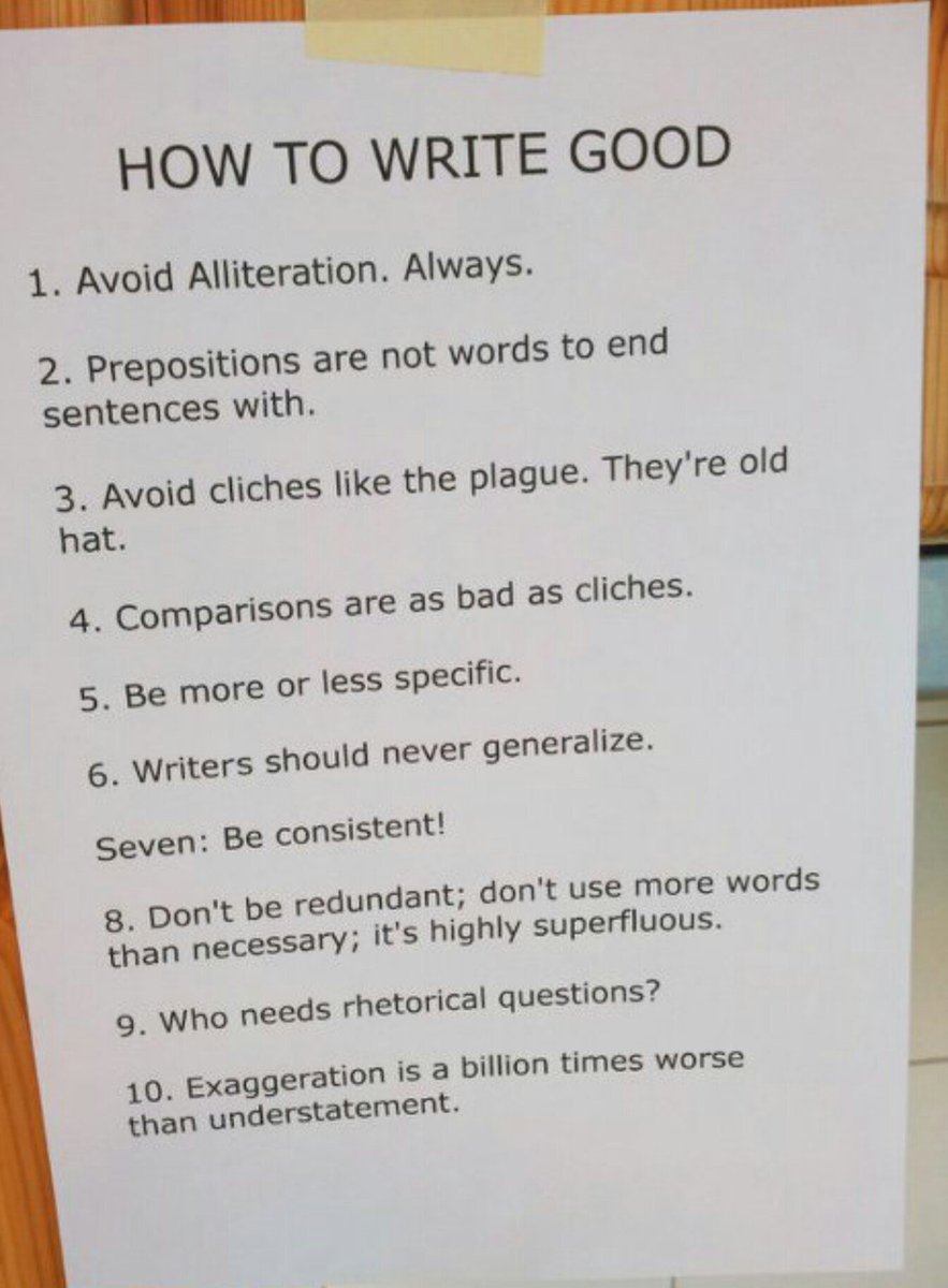 ReadableHQ's tweet image. How To Write Good. Solid advice!