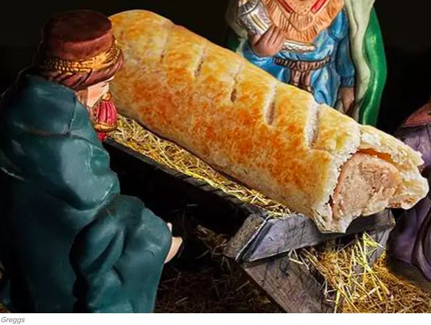 BuzzFeedUK's tweet photo. Greggs just apologised for replacing baby Jesus with a sausage roll in an advent calendar
https://t.co/3qTOrwFsB4 https://t.co/PaUclOtIgh