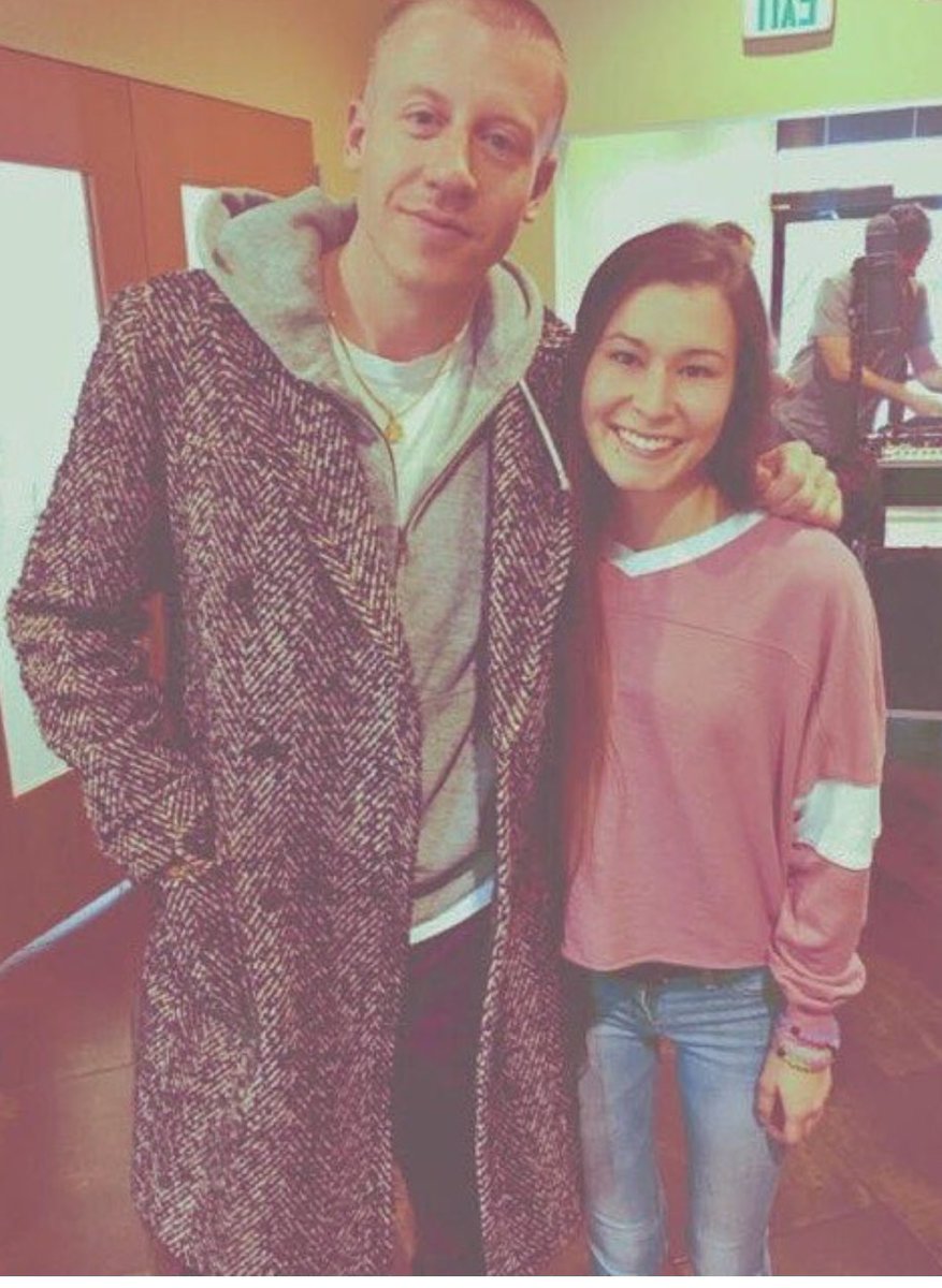 Thanks <a href="/macklemore/">Macklemore</a> for joining #WEDay &amp; bringing us youtu.be/2QePuumO31o  to make the world better for youth by crushing the #opioidcrisis Alaina would be proud..