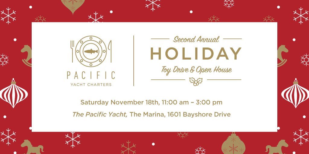 Saturday, 11-3 join our Holiday Open House! Please bring an unwrapped gift for the 30th Annual Christmas Wish Breakfast w/ <a href="/panpacificvan/">Pan Pacific Vancouver</a> !