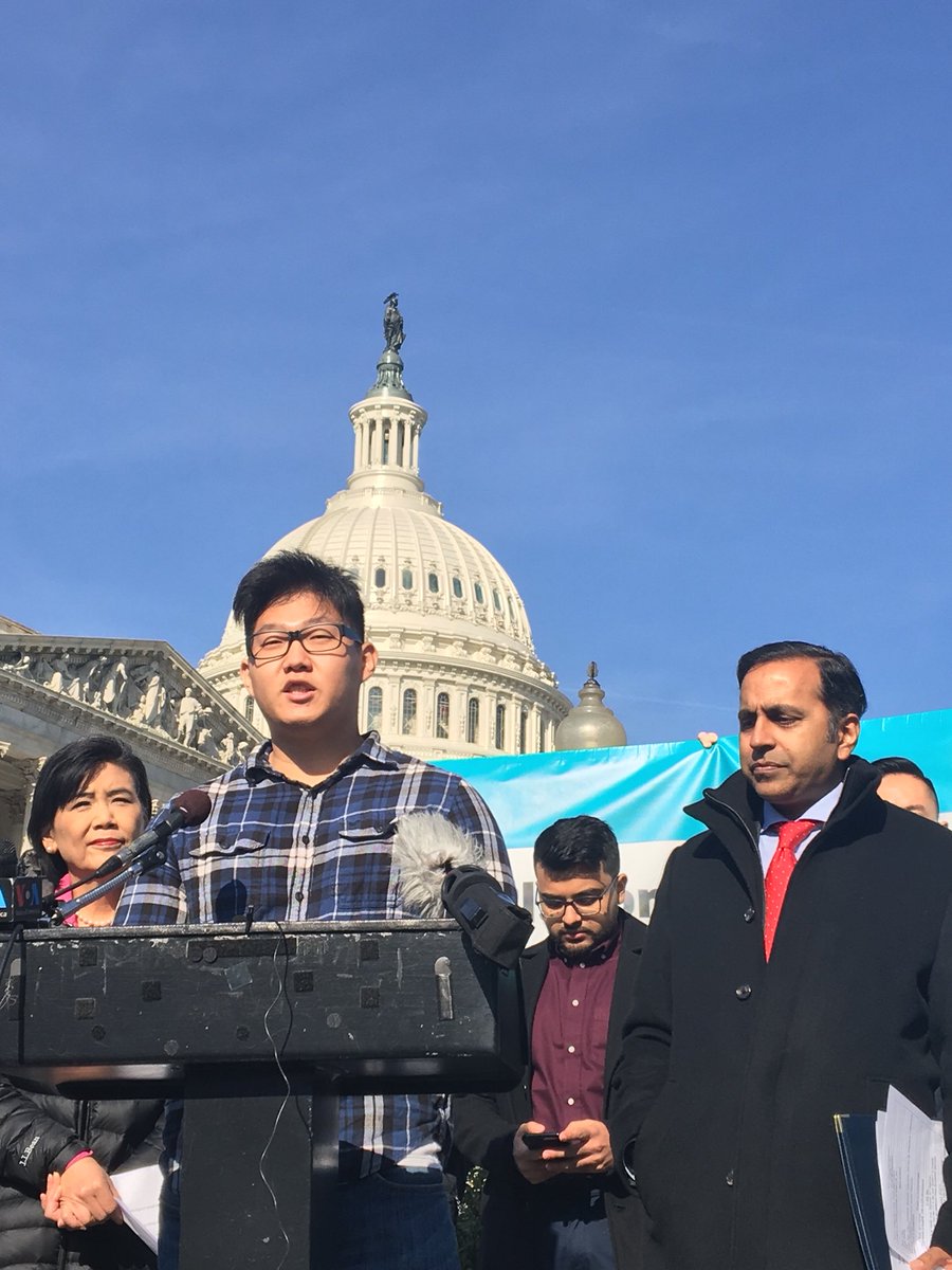 APALAnational's tweet photo. Jung Bin Cho: “I am not able to renew my status. A #CleanDreamAct will help young people achieve the American dream &amp; keep families together.” #AAPIs4DREAM https://t.co/n7VAenmHbU