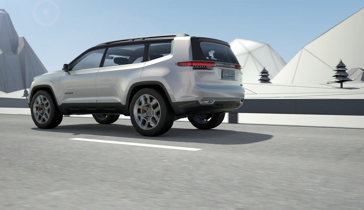 autocarindiamag's tweet photo. All-new 3-row #Jeep #SUV take shape>> https://t.co/PpsXJjTN0O Likely to be the production version of the #Yuntu concept. https://t.co/S5XEQLp3L1