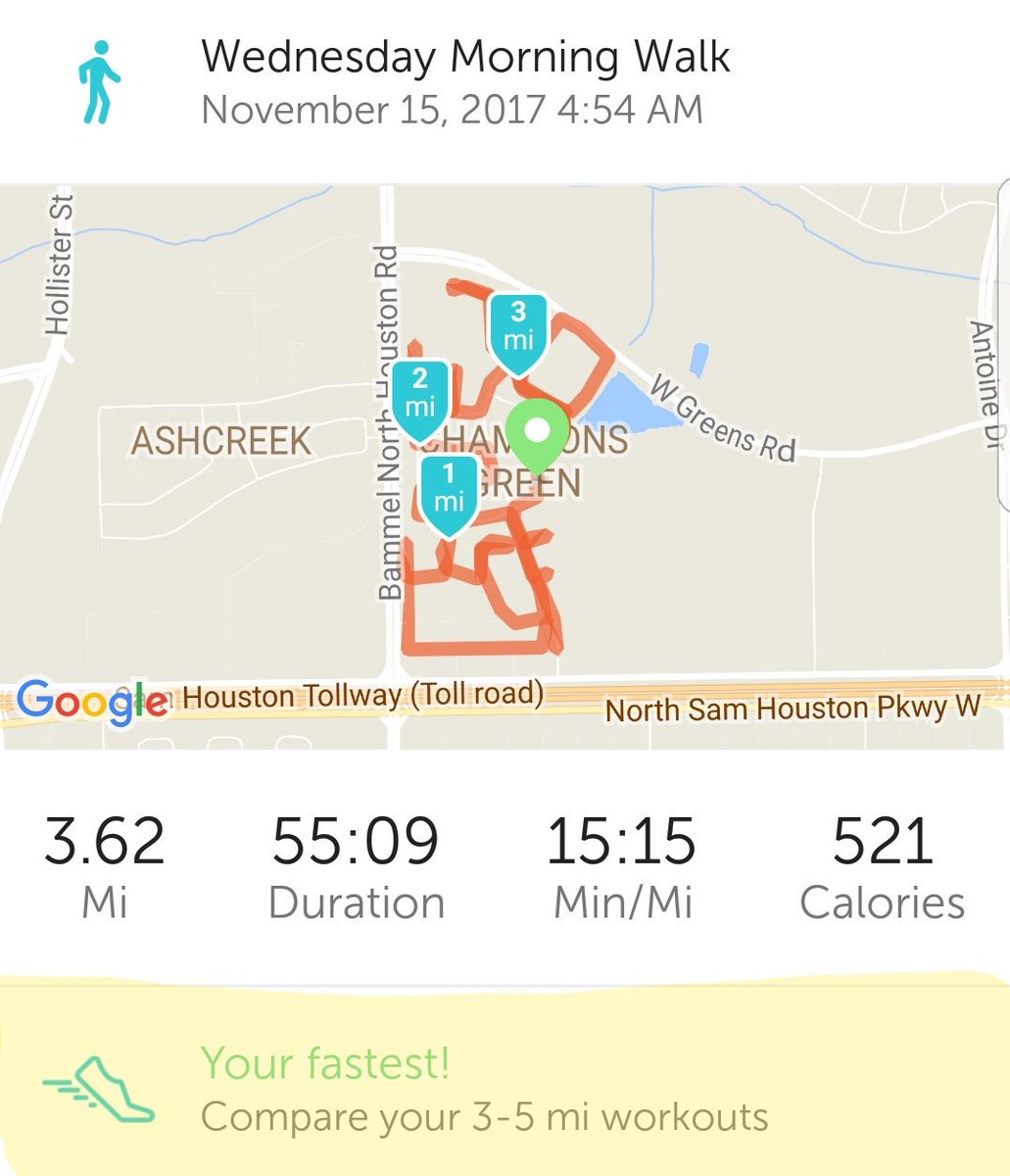 NoLeaderLikeMe's tweet photo. When you're working towards a goal, you are much more satisfied in the small achievements. Shaved 30 seconds off last week and already only 15 secs away from hitting my target pace for this week! #BestPace #iTeach #GrowthMindset https://t.co/ja5Pia62dw