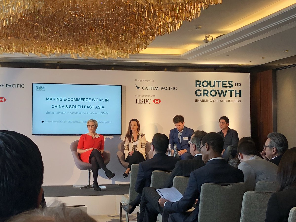 “Key to success in e-commerce in China is to choose the right platform &amp; to build brand awareness” <a href="/DomenicaDiLieto/">Domenica Di Lieto</a>  #CathayRTG17 <a href="/RTGasia/">Routes to Growth</a>
