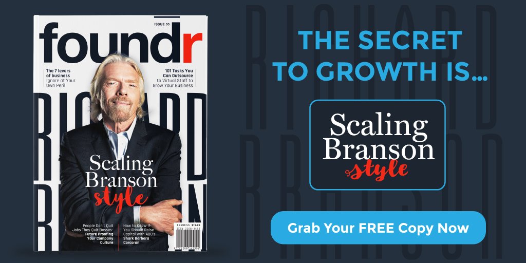 foundr's tweet image. #Entrepreneurs everywhere! #Growandscale your #business like Richard Branson, with Scaling Branson Style. Get Our FREE magazine: bit.ly/2iNzSM4