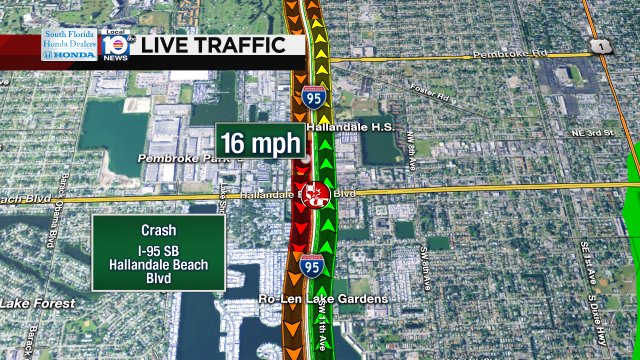 Crash on I-95 SB at Hallandale Beach Blvd #traffic https://t.co/YSuun54x4Q