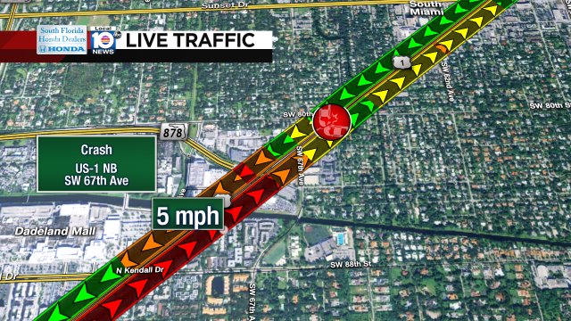 Crash on US-1 NB at SW 67th Ave #traffic https://t.co/w4pf4J0Nwq