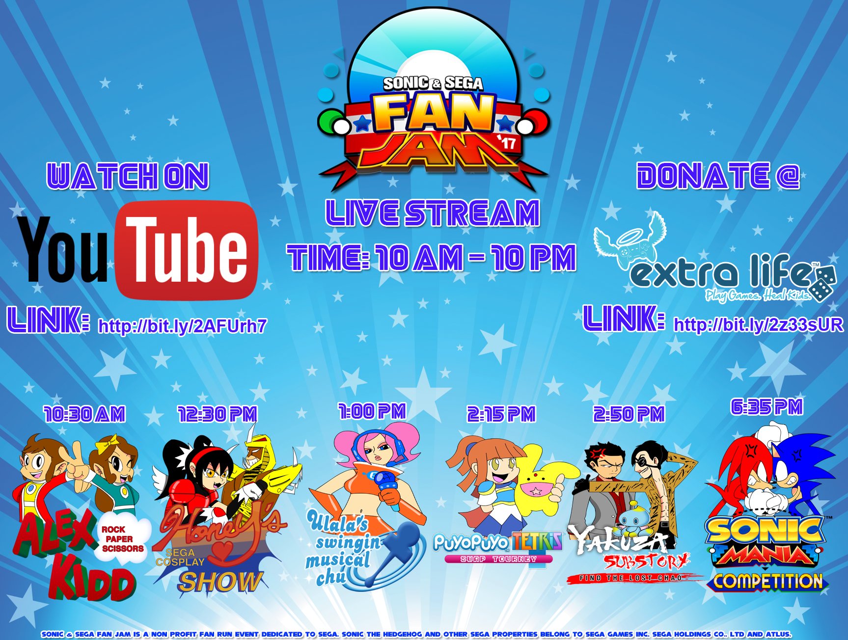 Sonic EXPO Atlanta on X: 🔔SCHEDULE ANNOUNCEMENT: The wait is finally  over! Here is our full schedule for Sonic & SEGA #FanJamREMIX! See ya  there! Which panel are you excited for? Stream
