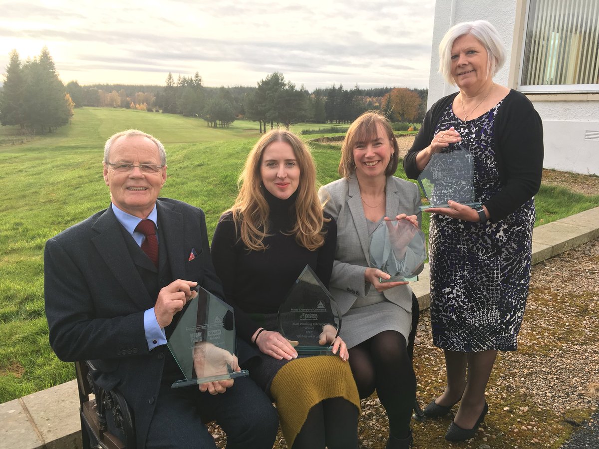 WeAreSpey's tweet image. Delighted to win Most Promising Business @moraychamber Awards 2017! Congratulations all the  winners @ColoursofCluny @StationSpeyside, CAG Architects of course Team @WeAreSpey @MorayBizWeek #MBW17