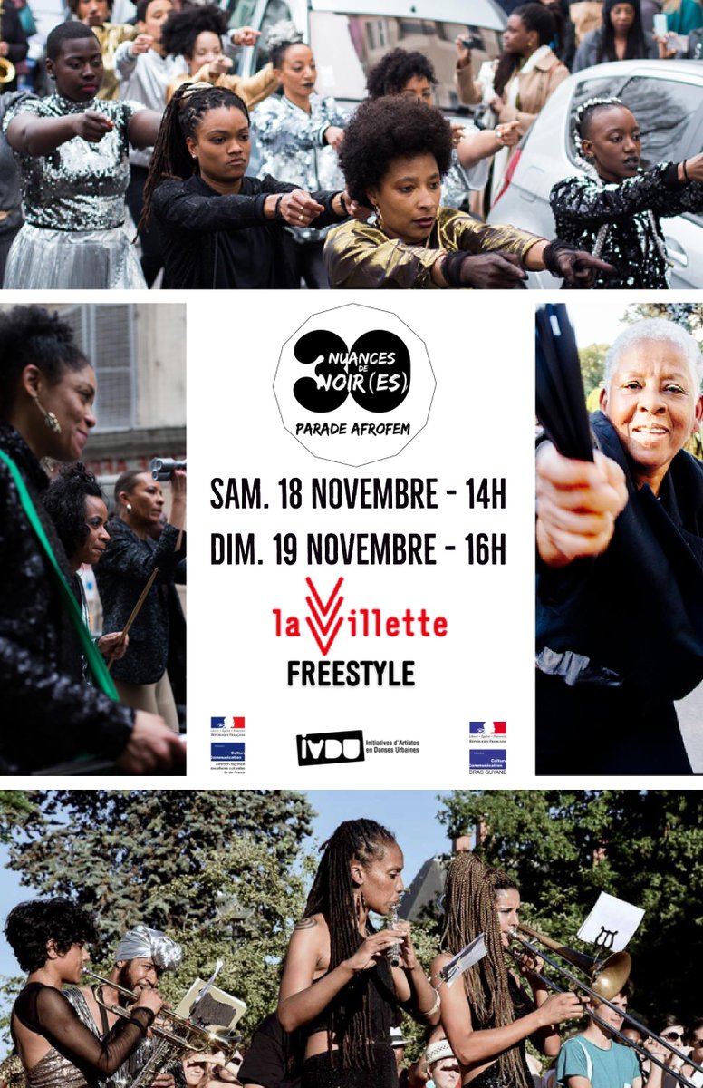 30NuancesNoires's tweet photo. J-1 avant notre déambulation à @LaVillette pour #Freestyle2017
Rdv Sam. à 14h et Dim. à 16h devant la Grande Halle 📣
#LikeShareAndBeThere
#Pression
#MarchingBand #afrofem #Musique #DanseHipHop
#30nuancesdenoiresVillette
#30nuancesdenoiresFreestyle https://t.co/3QeEwdDQQb
