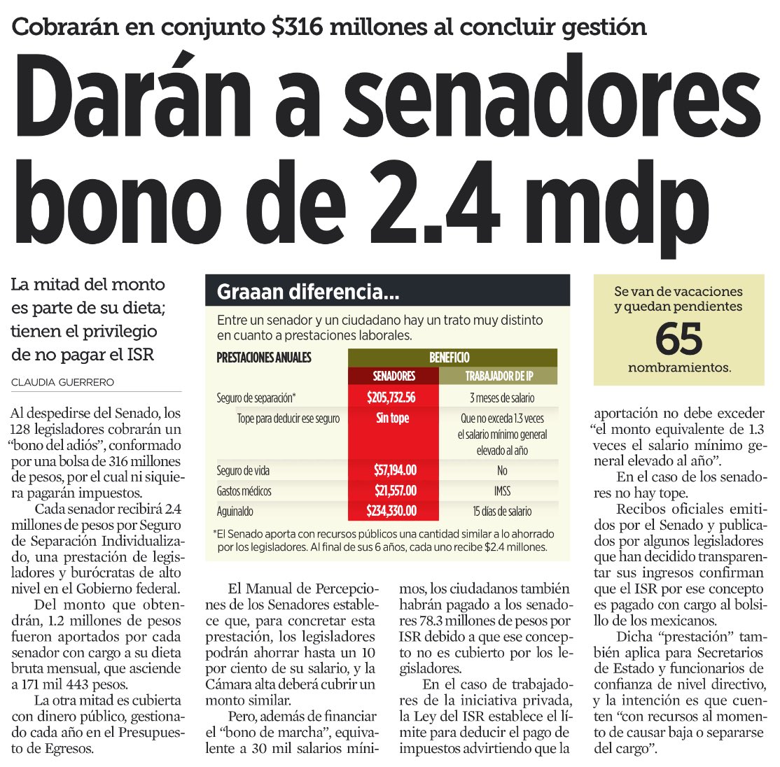 BUENOS DÍAS, CORRUPTOS.