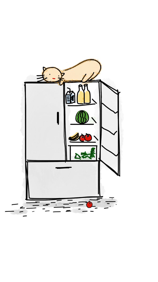 Холодильник мультяшный