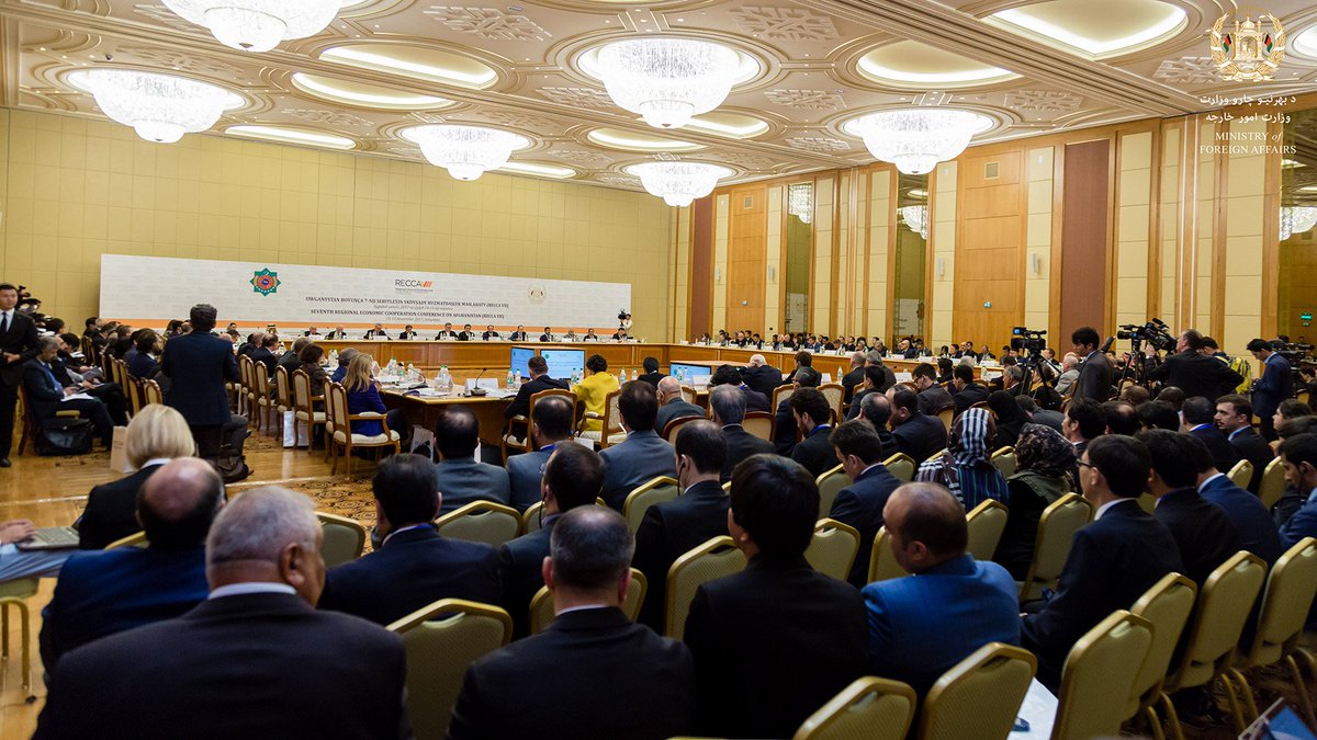 We're quite heartened by the large turnout -- more than 400 delegates from governments, private sector & international organizations -- at #RECCAVII. Immense interest among all to see #Afghanistan connected regionally & globally 4 their own common benefit. @ashrafghani @AdelaRaz