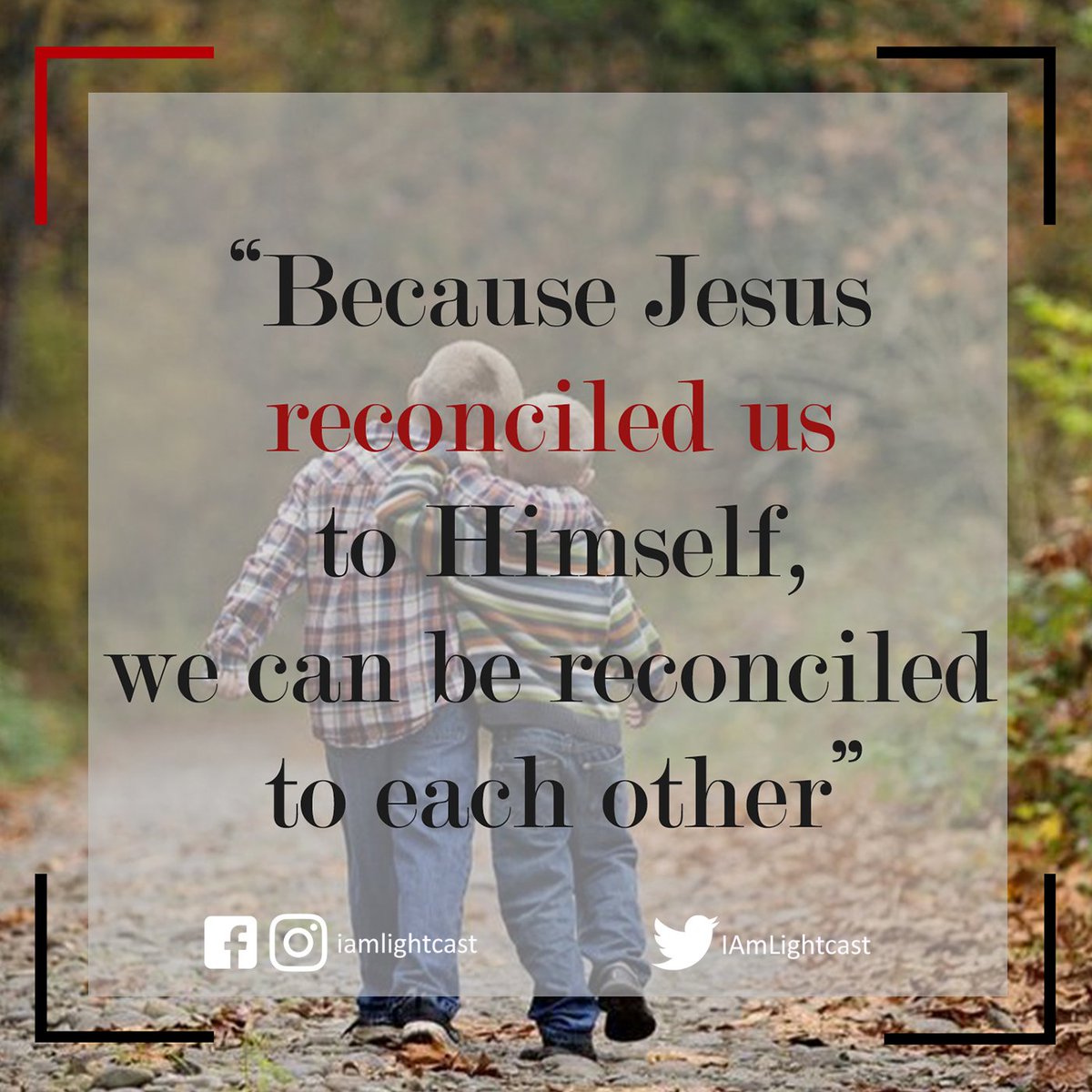 IAmLightcast's tweet photo. "Therefore, if anyone is in Christ, he is a new creation. The old has passed away; behold, the new has come. All this is from God, who through Christ reconciled us to himself and gave us the ministry of reconciliation"
- 2 Corinthians 5:17-18
#RedefinedPH #Week4 #iamlightcast https://t.co/kcr593QPtY