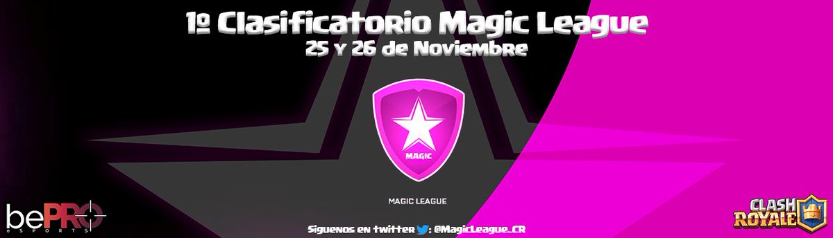 ProGaming_CR's tweet photo. ⚠️Ya tenemos aquí los clasificatorios para la 2ª edición de la Magic League‼️ 

Todo el mundo puede participar, solamente tenéis que entrar al link y apuntar a vuestro equipo

https://t.co/eHt7WKOwRT

Es muy sencillo a que esperas❗️ https://t.co/UwogS2zH42