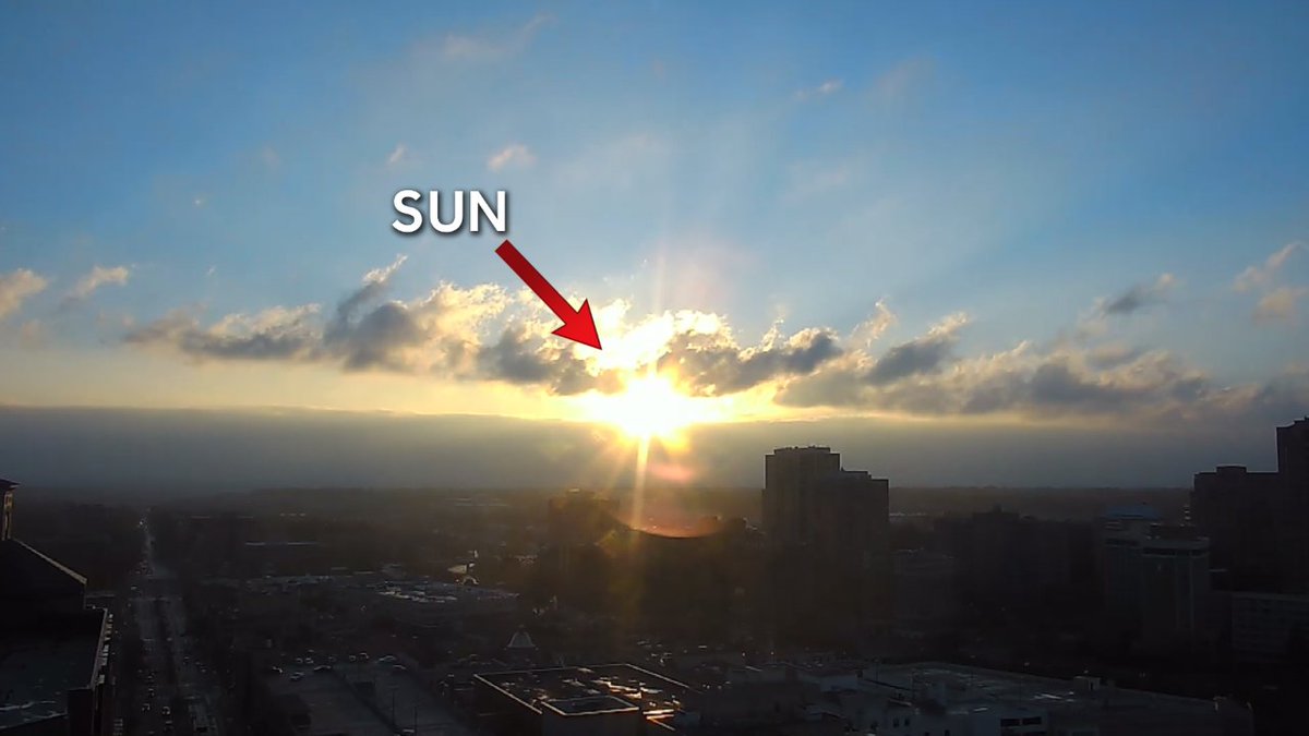 NickBenderKMBC's tweet image. DO NOT PANIC! Bright object in the sky is the "Sun". Big ball of glowing gas. 93 million miles from Earth. Heats our planet. @kmbc