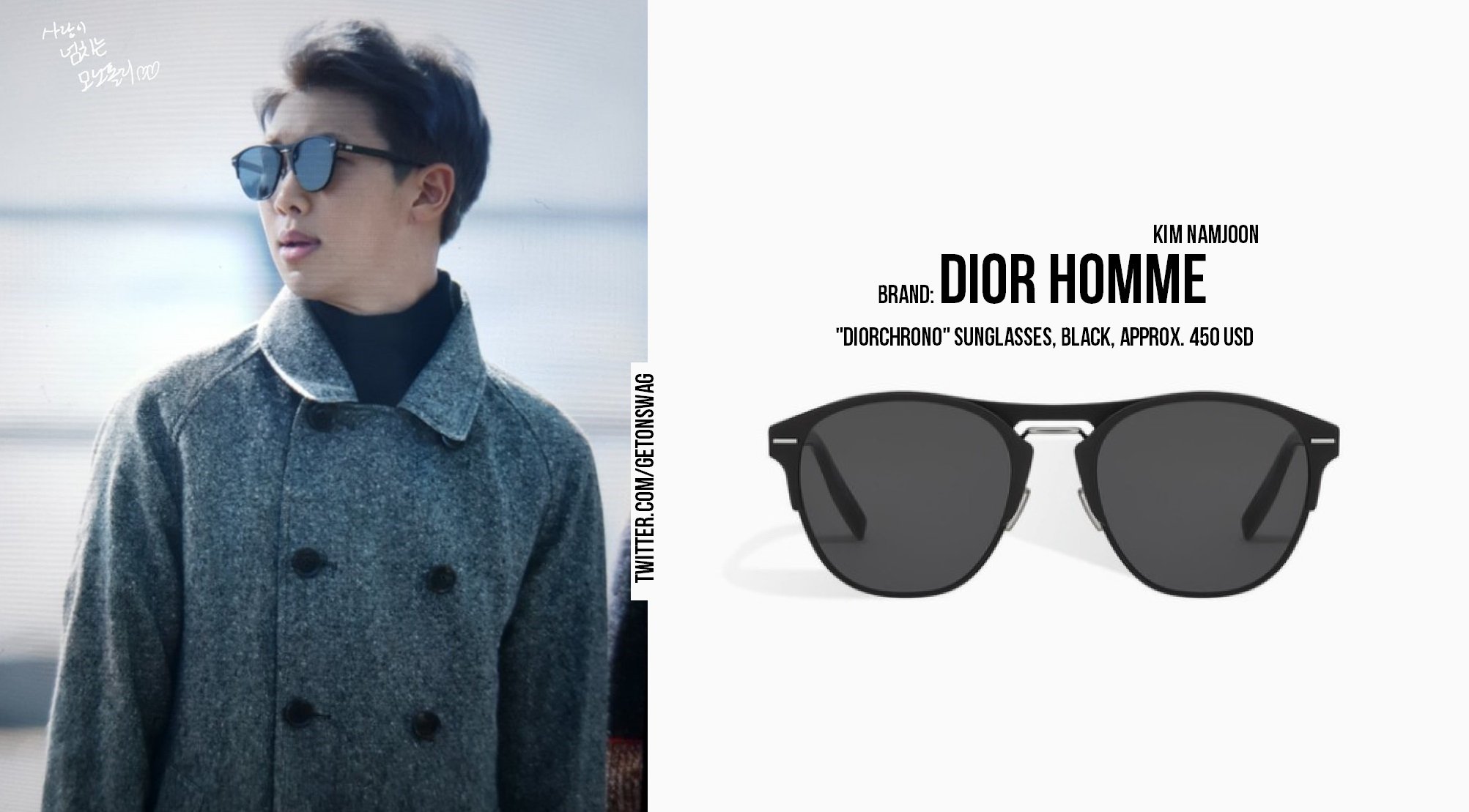 diorchrono sunglasses black