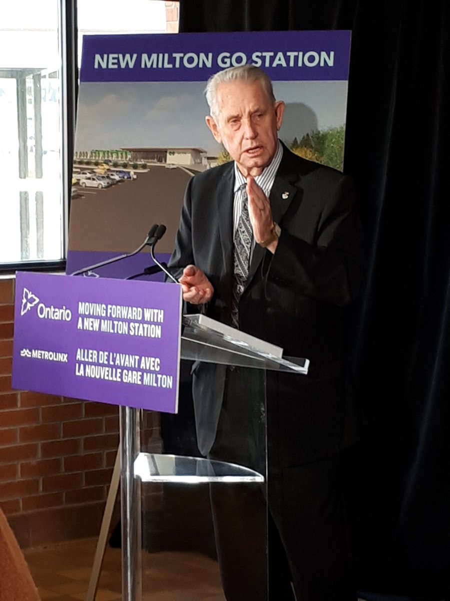 Mayor Gord Krantz says we are moving in the right direction with a new Milton GO Station and additional parking. https://t.co/RkIGV9ecnC