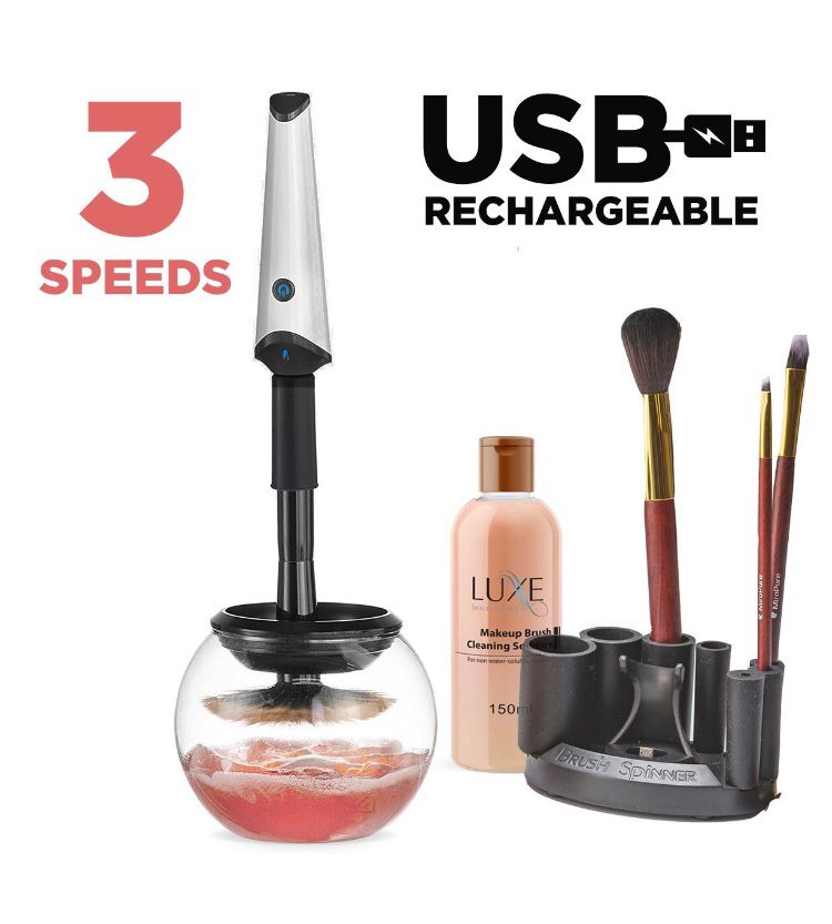 WThinkinBout's tweet photo. Save 57% Off Today Luxe Makeup Brush Cleaner with USB Charging Station - Instantly Wash and Dry Your Make up Brushes with 3 Adjustable Speeds Bonus Cleaning Solution #ad https://t.co/sQmgmgQP6k #Beauty #makeup #beautyproducts https://t.co/SXYqflUB8v