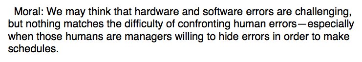 wallingf's tweet image. Software errors are challenging, but they are nothing compared to human errors. secretsofconsulting.blogspot.com/2017/10/my-mos…
