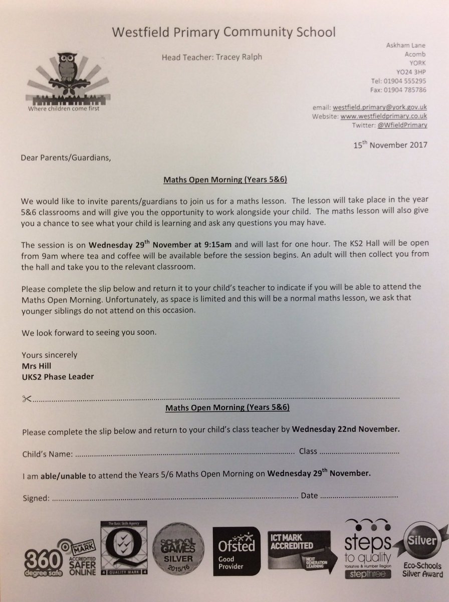 Wfieldyr5's tweet photo. Year 5 &amp; 6 maths open morning letter coming home with children today 📐📏 https://t.co/w5Kjd4KWcp