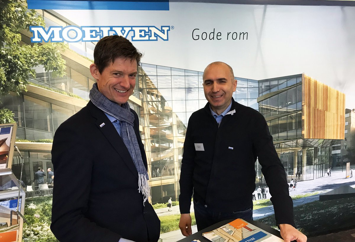 moelven's tweet photo. På konferansen #trearkitektur har deltakerne fått høre om bærekraftig bygging gjennom å bruke tre, også i verdens høyste trehus. @trearkitektur #FutureBuilt #Limtre #Iso3 #Mjøstårnet https://t.co/7yHXUInTel