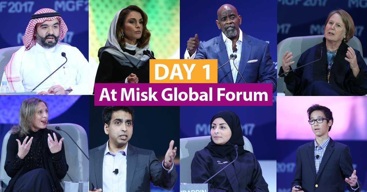 What an incredible first day of speakers and inspiration we’ve had at #MiskGlobalForum. Don’t forget to tune into our livestream from 0830 KSA time tomorrow morning for Day Two: miskglobalforum.com/live