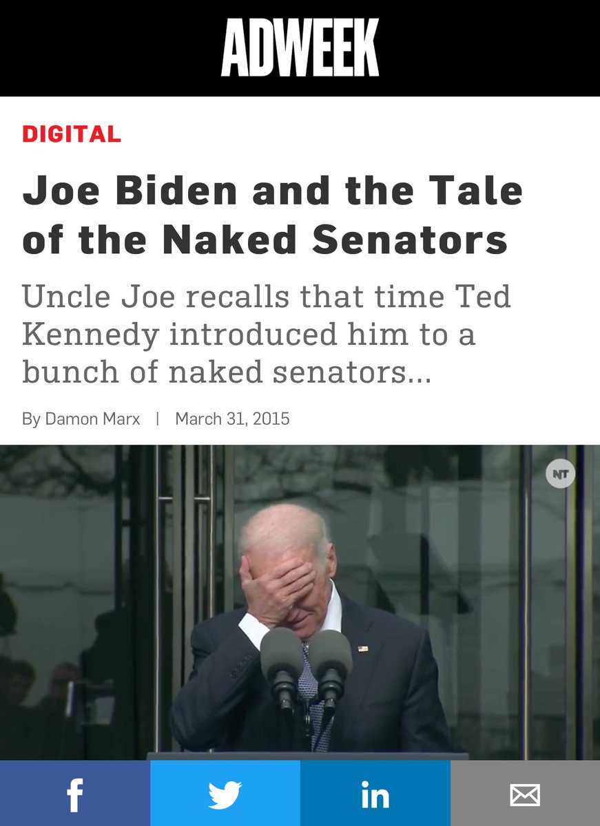Joe Biden cannot be in an elected position of power EVER AGAIN. As these old media reports prove, he'd clearly abuse his position (and possibly others).(End of thread) #CreepyJoeBiden/ #CreepyUncleJoe
