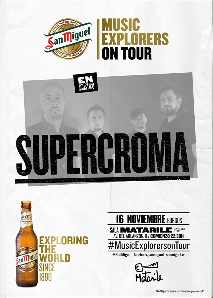 musicazul's tweet photo. [Reportajes] @supercroma, @VivaSuecia, @JoelaReina y @HAVOC_musica en el @SanMiguel #MusicExplorersOnTour

https://t.co/EmC96xuR03

#SanMiguel #MusicExplorersOnTour #Supercroma #VivaSuecia #JoeLaReina #Havoc #Burgos #Bilbao https://t.co/NIFkl92dNR