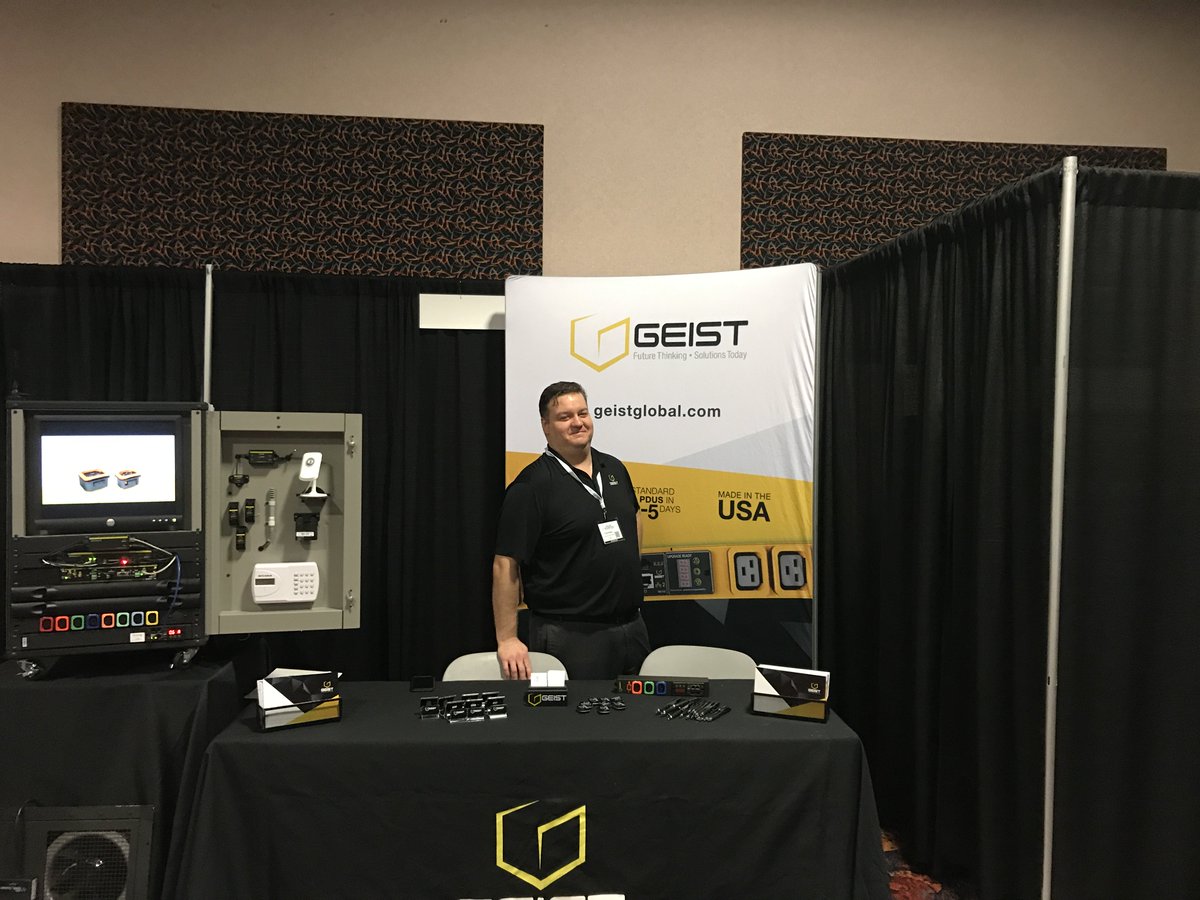 geistglobal's tweet photo. It's Rocky Mountain Technology Summit Day! We're ready for you @MachaonSummit. #environmentalmonitoring #RMTS17 #PDUs https://t.co/Qy2JgzSeDe
