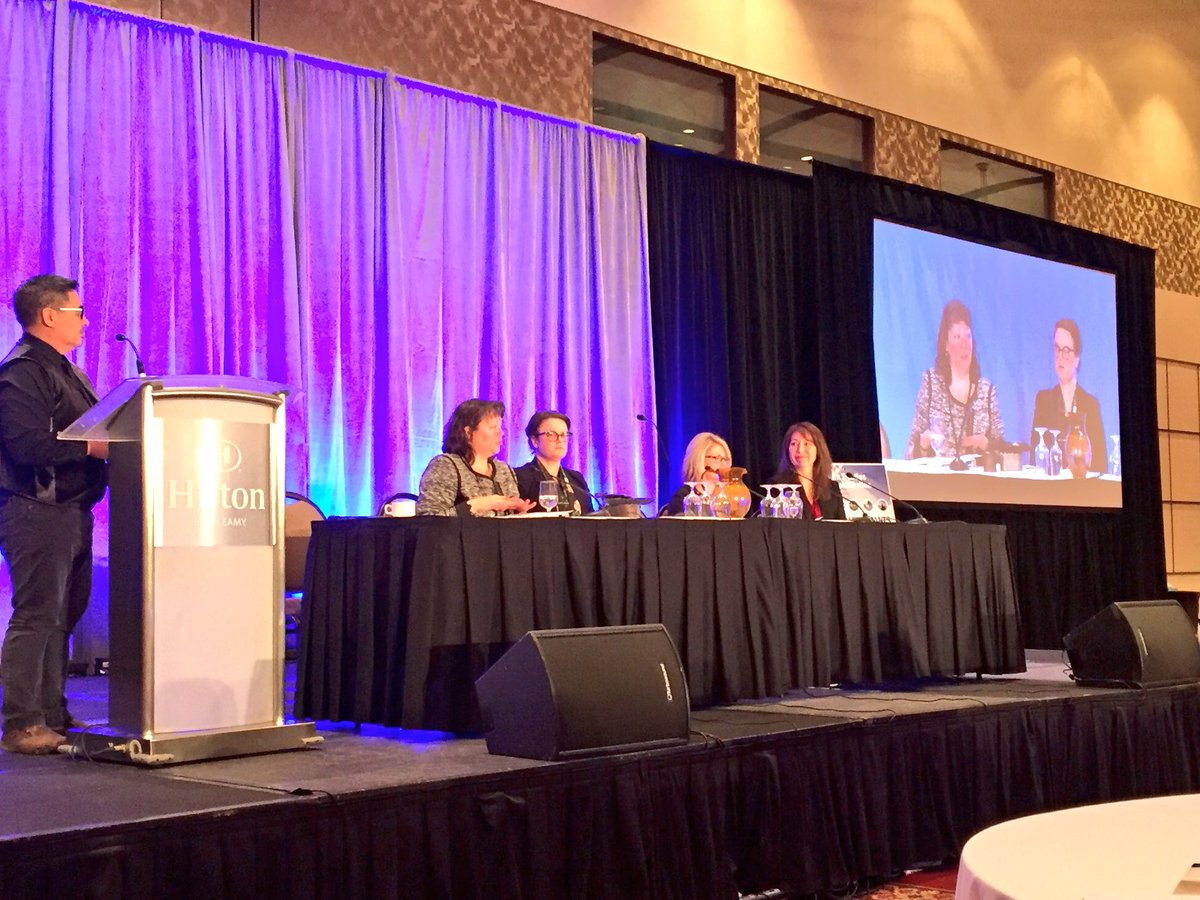 Garacaius's tweet photo. Inspiring to see an all-female panel at the Deputy-Minister Q&A on the 2nd Day of the LCAC Modern Treaties and Reconciliation Forum. #LCAC2017 https://t.co/DXTZUFFeoP
