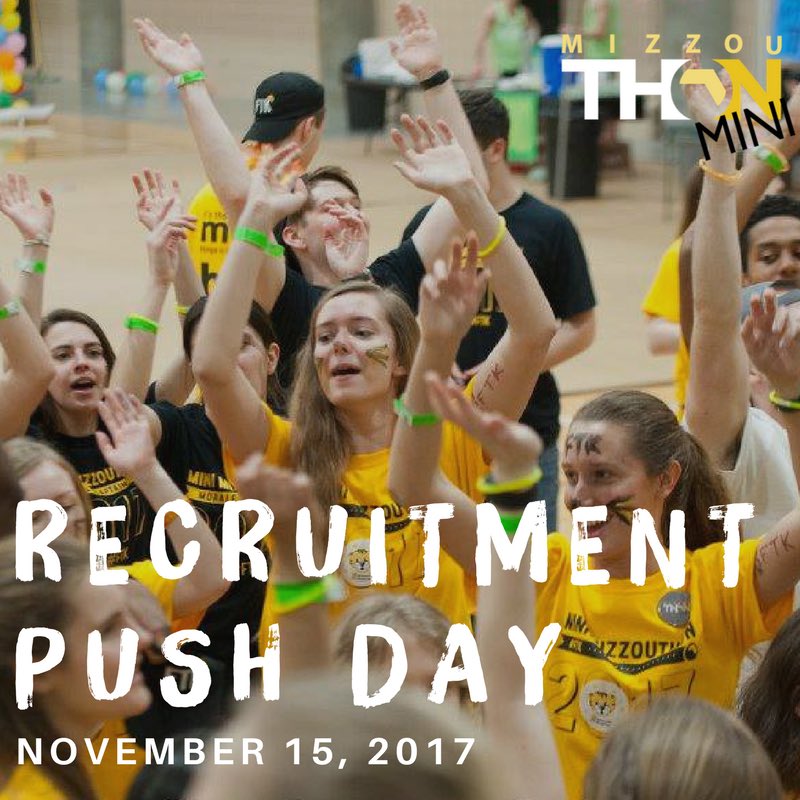 MiniMizzouThon's tweet photo. Today’s the day! We are pushing to recruit as many dancers as possible! Join the #FTK movement and sign up for Mini Mizzouthon today! Registers at https://t.co/cWGkk3TPjB! https://t.co/UAVWLoNPF7
