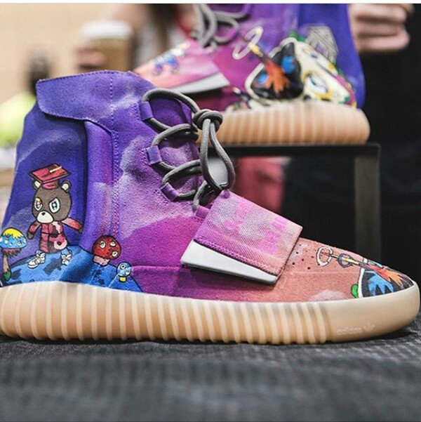 dopekicks4u's tweet photo. #Adidas #Yeezy 750 Art  💜💙💛💖 https://t.co/uCO1wwzq8x