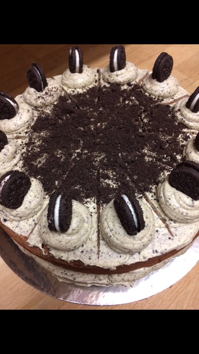 Vegan Oreo cake now available #freshlybaked