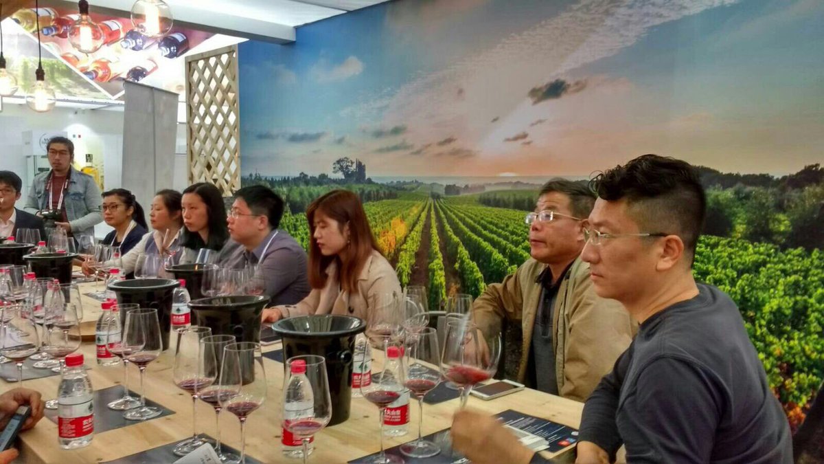 ThibautTrac's tweet photo. Day 2 -> Welcome to meet French Producers in #ProwineChina in Shanghai at the #FrenchPavilion HallW5 @BF_vins @ProWein https://t.co/gpD1AhSTBV