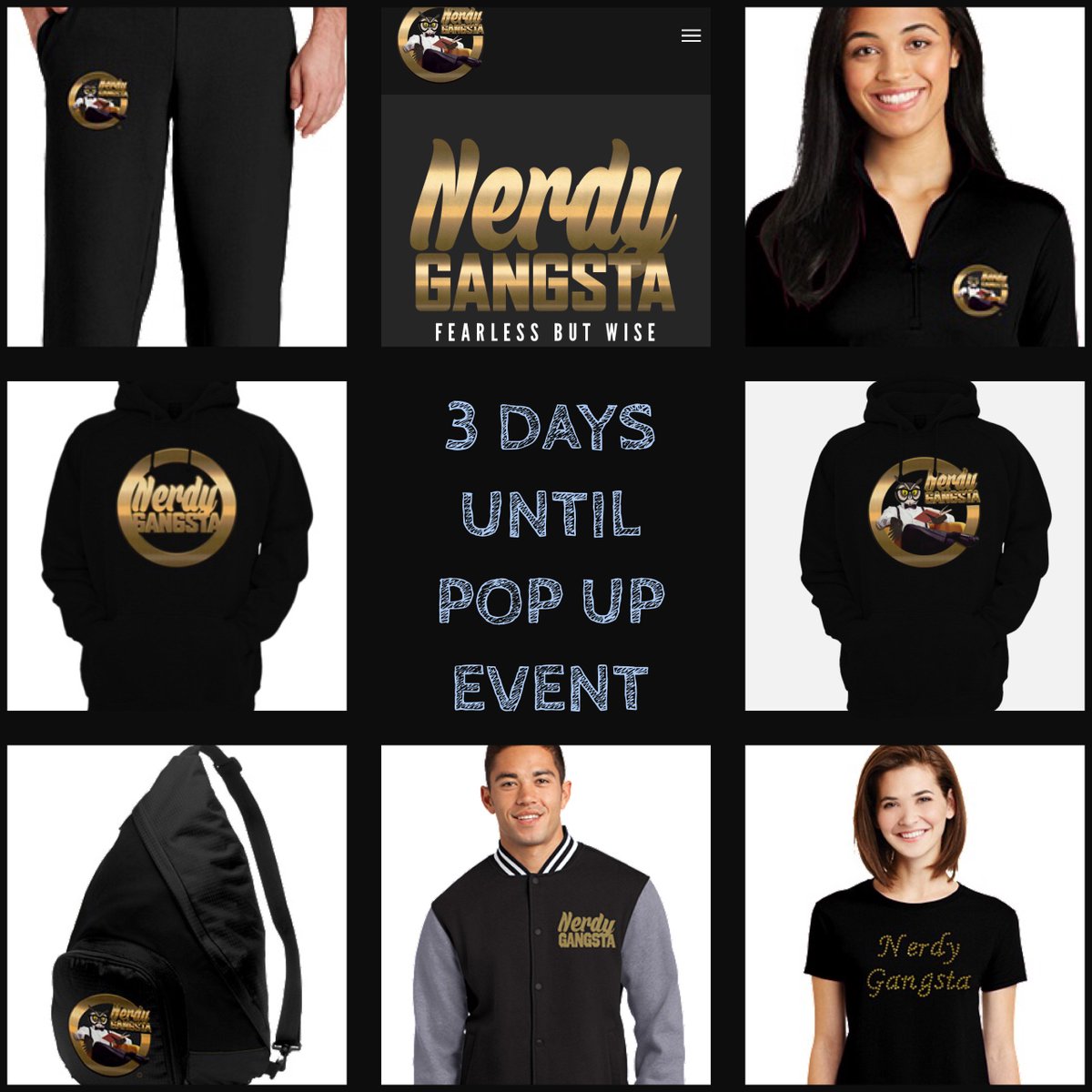 nerdygangstainc's tweet photo. Only 4 more days until our #PopUp Event at The #DirtLabel! Saturday 18th 12pm - 7pm 319 S. Washington Ave. #RoyalOakMi #nerdygangsta https://t.co/ytiaFSfqvi
