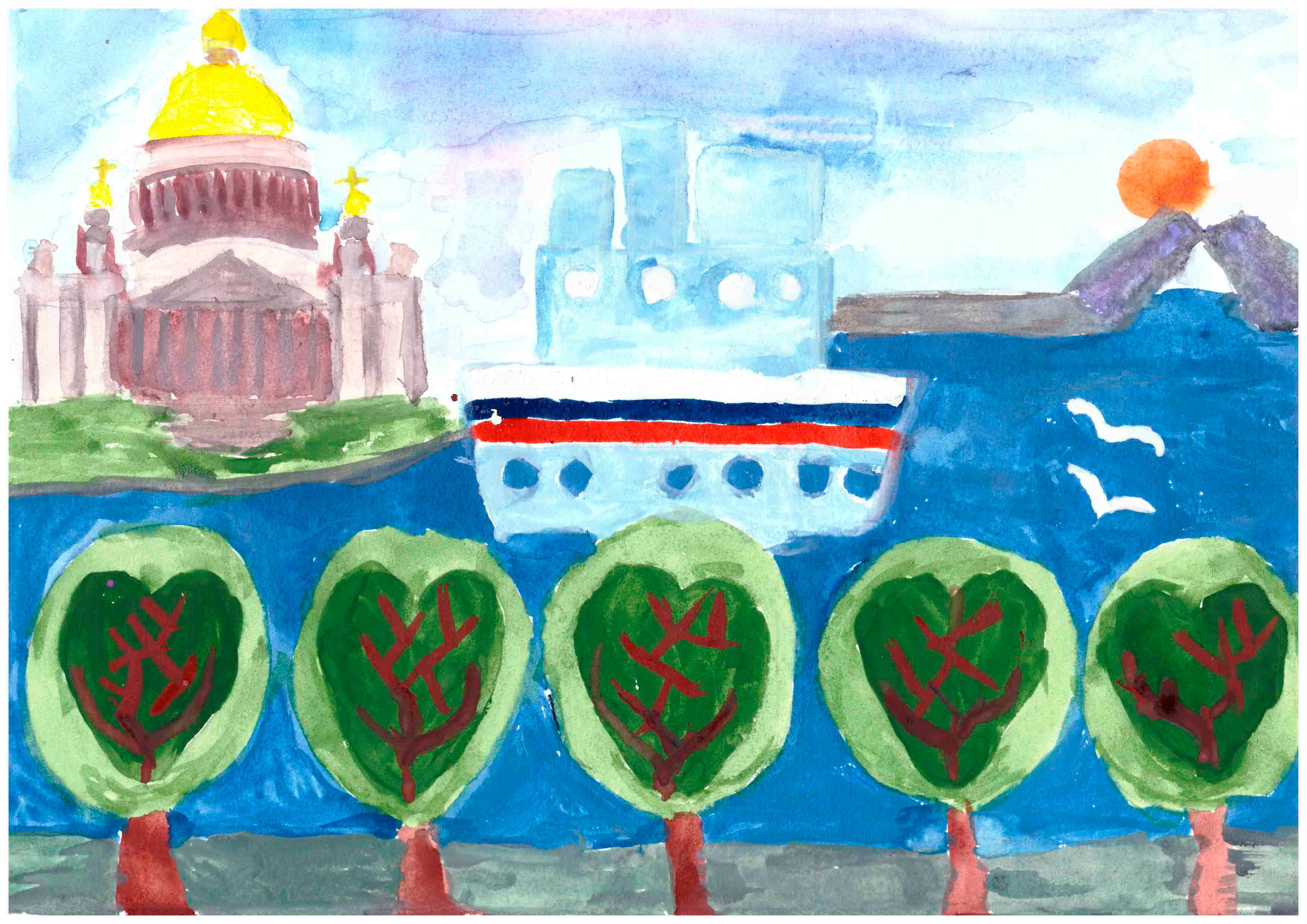 Детские рисунки Санкт-Петербурга