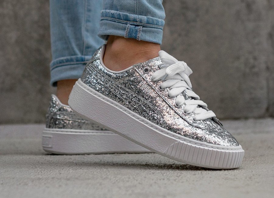 puma gris paillette