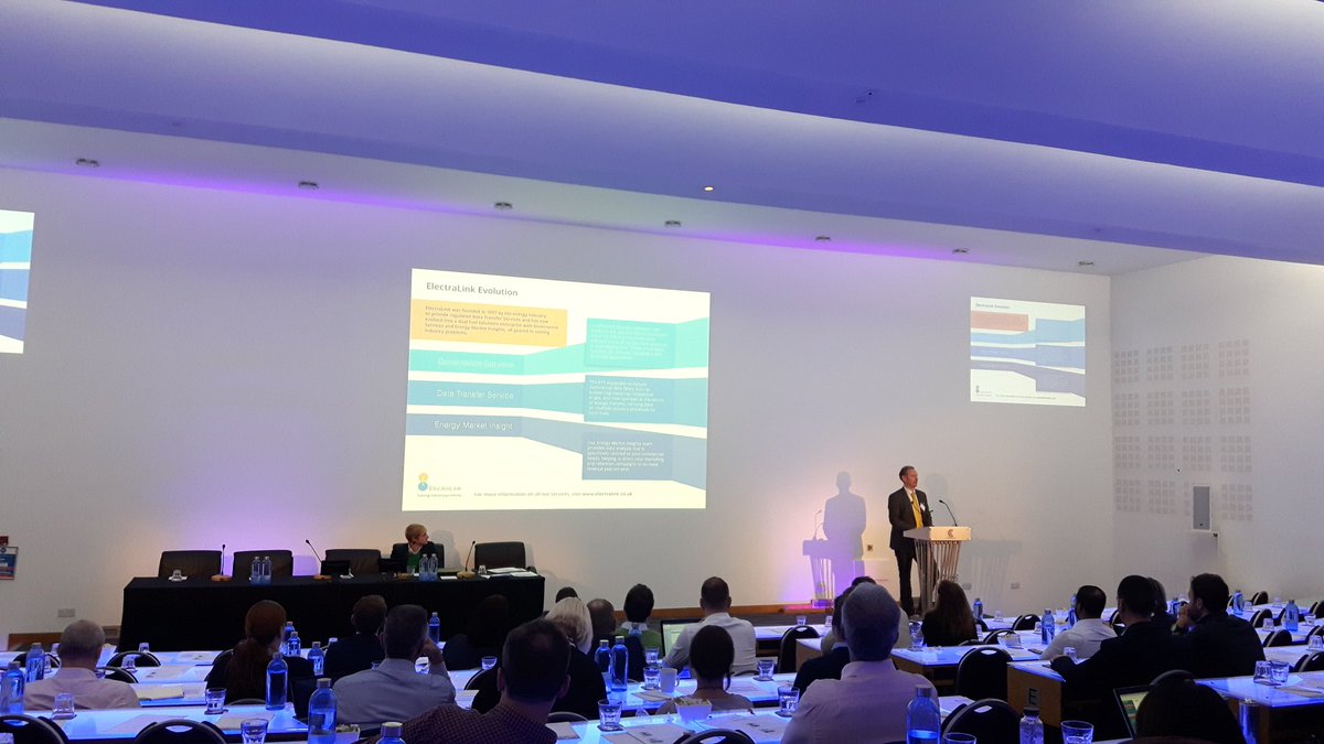 Gentrack's tweet photo. Stefan Leedham @ElectraLink presenting on what's in the horizon for compliance and regulations within the industry #GCC17 https://t.co/MPgn7JPJcm