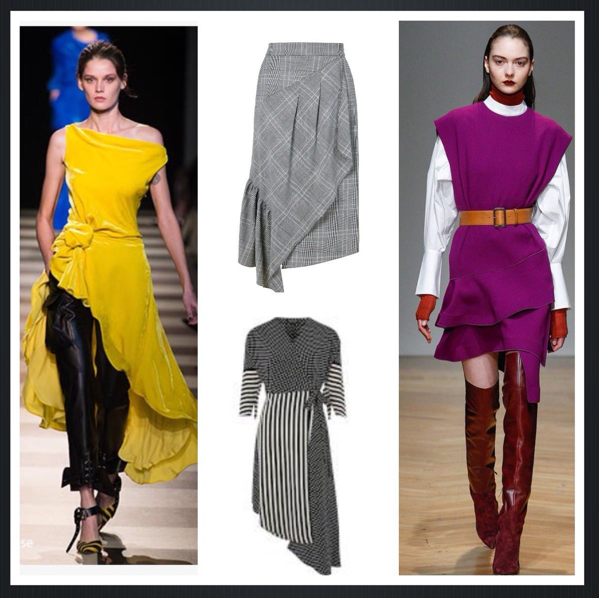 SuzannStylist's tweet photo. TOTD:A-Z of WINTER FASHION 
A=ASYMMETRIC 
Uneven #hemlines on #skirts #Dresses #winterfashion #fashion stylist#trend https://t.co/Mm7vVlZG3w