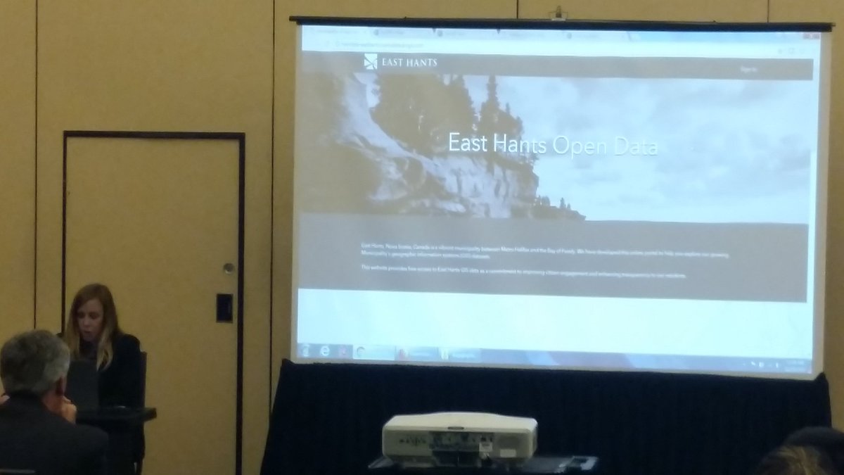 Graham_C_S's tweet photo. @EastHantsNS open data website featured at #EsriCanadaUC! https://t.co/D3f4EdMS3p