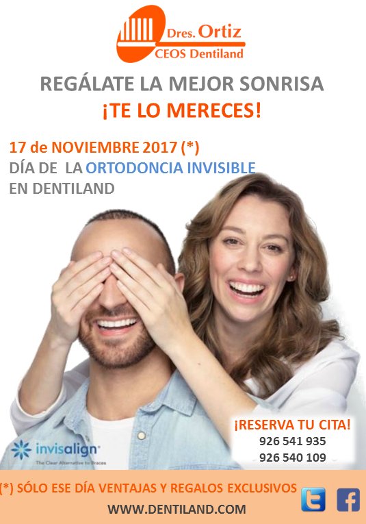CEOS_Dentiland's tweet photo. ¿aún no sabes lo que es #invisalign? Este viernes 17 te invitamos a conocer todas sus ventajas en el #WHITEFRIDAY de #Dentiland! ¡Llámanos o manda un privado y reserva tu plaza! https://t.co/p9XfoR17Vy