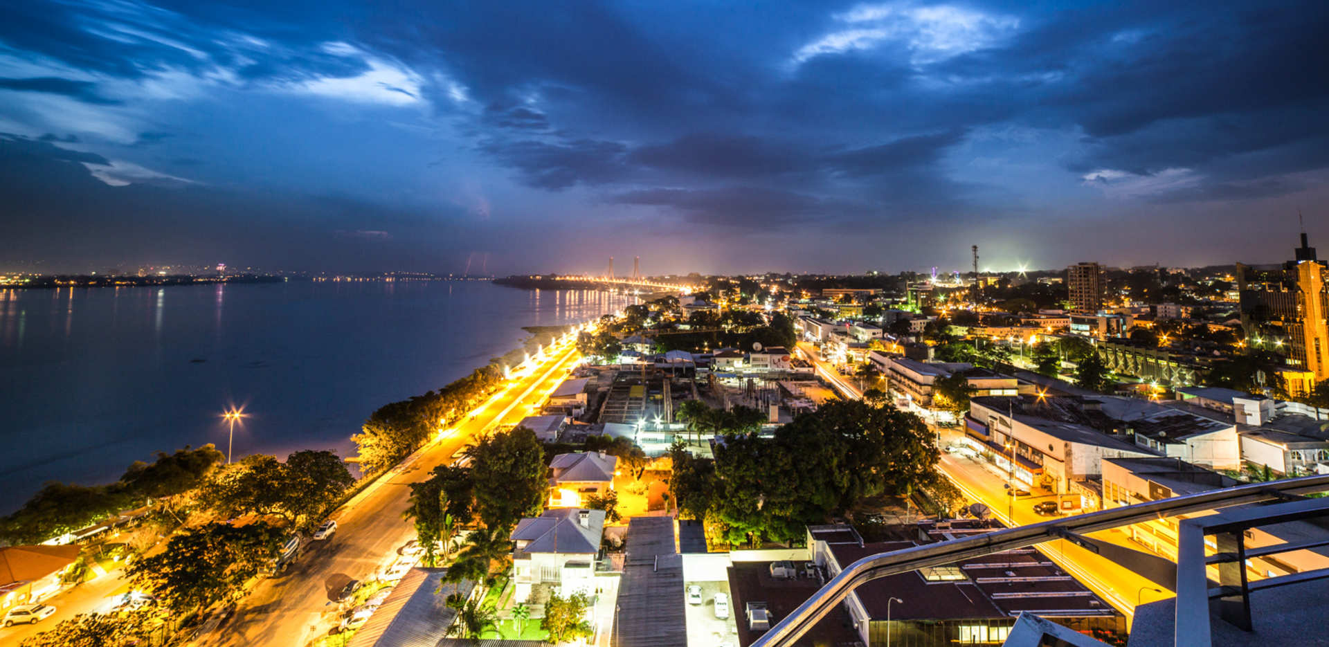 Visit Congo® on Twitter "Brazzaville view of the city at night
