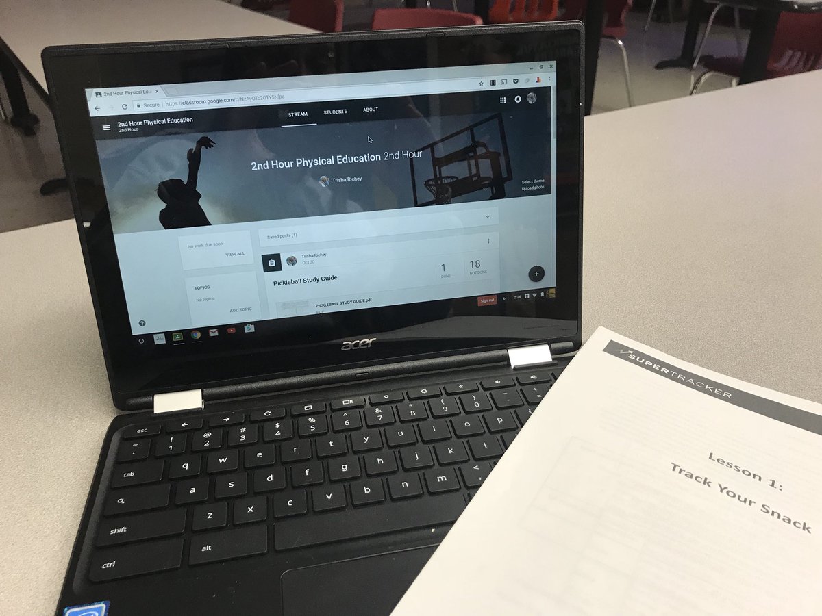 Ready to track and burn calories in PE. #redbud132learns